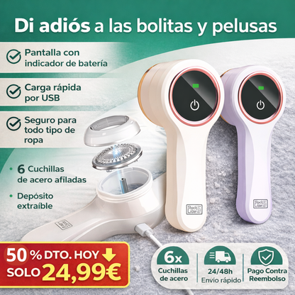 StockLíder ™ Quitapelusas Eléctrico. Renueva tu ropa en segundos y sin esfuerzo.