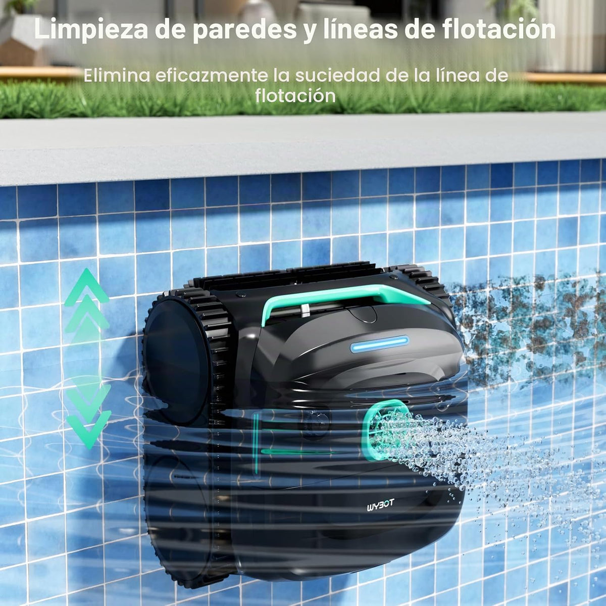 WYBOT C2: limpiá tu pileta sin esfuerzo en solo 180 minutos y disfrutá tu día.