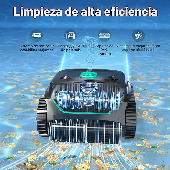 WYBOT C2: limpiá tu pileta sin esfuerzo en solo 180 minutos y disfrutá tu día.