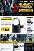 Candado Con Alarma ™TeckNova
