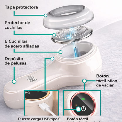 StockLíder ™ Quitapelusas Eléctrico. Renueva tu ropa en segundos y sin esfuerzo.