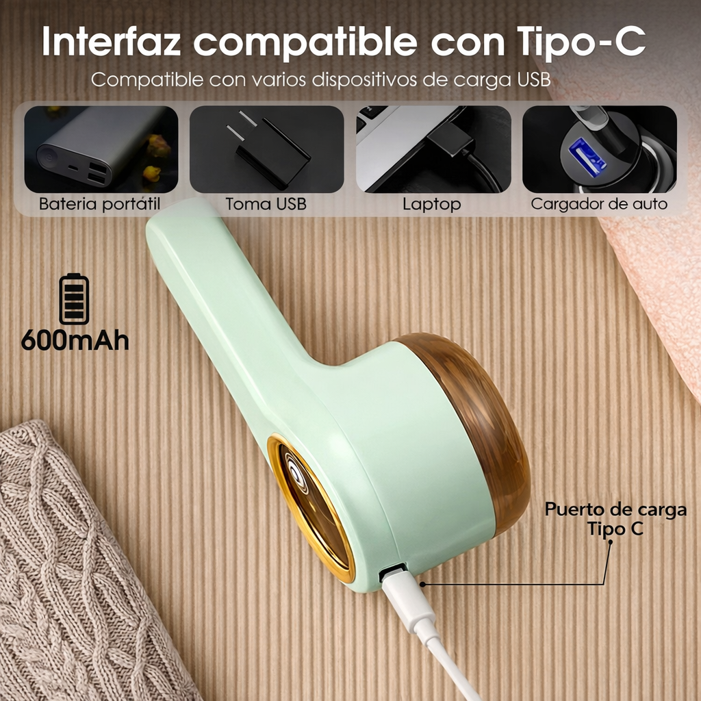 StockLíder ™ Quitapelusas Eléctrico. Renueva tu ropa en segundos y sin esfuerzo.