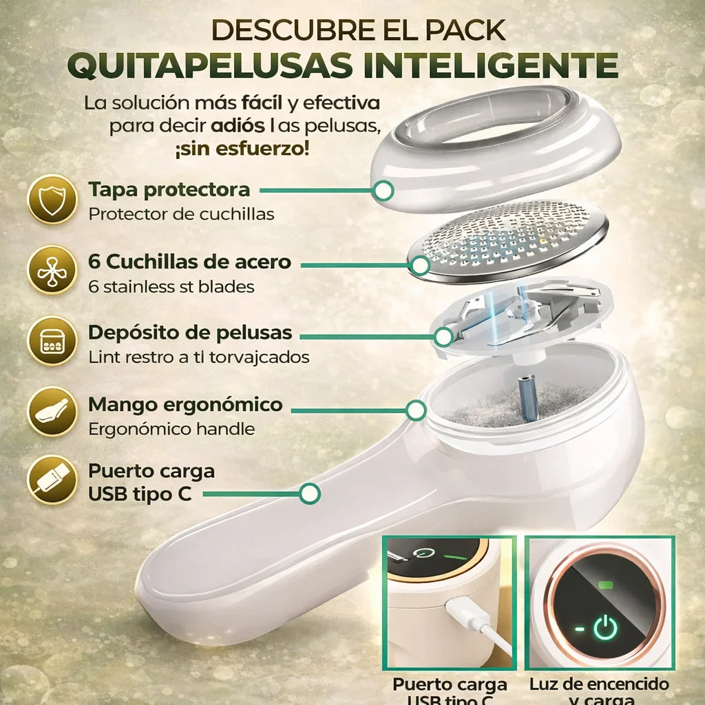 Tu casa sin pelusas en minutos.Ropa, sofá y coche limpios sin esfuerzo con un solo pack
