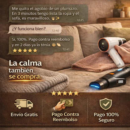 Tu casa sin pelusas en minutos.Ropa, sofá y coche limpios sin esfuerzo con un solo pack