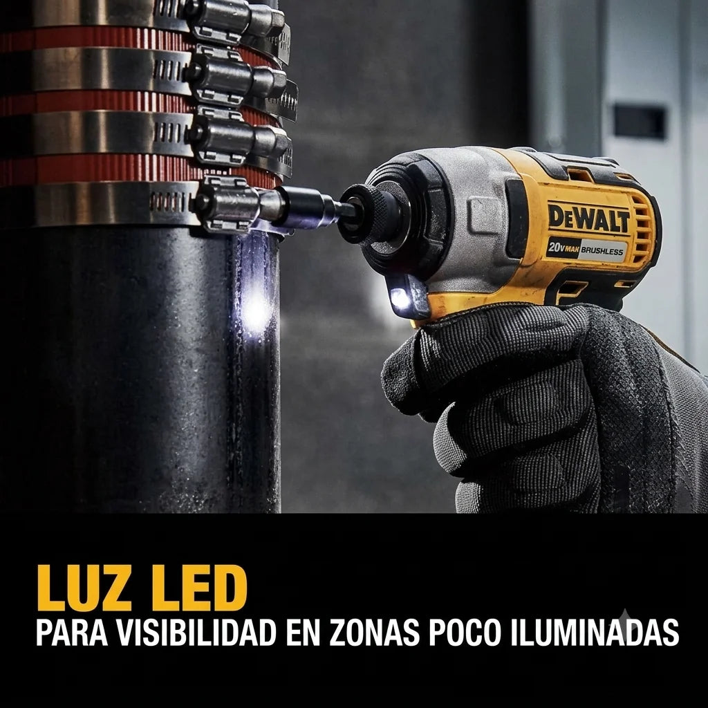 Atornillador de Impacto 20V MAX, 1/4 Pulgada, Batería y Cargador Incluidos (DCF787D1)