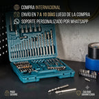 MAKITA B-49373 - Juego de 75 brocas métricas y brocas de tornillo