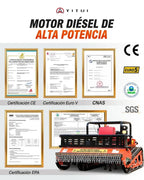 Cortadora de Césped a Control Remoto en Oferta, Giro Flexible, Fácil Operación, para Granjas y Áreas Amplias