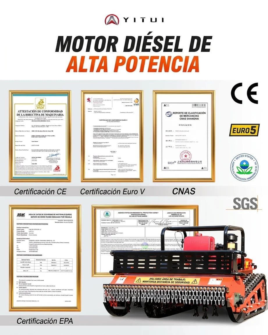 Cortadora de Césped a Control Remoto en Oferta, Giro Flexible, Fácil Operación, para Granjas y Áreas Amplias