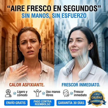 AirFlow Pro™ – Ventilador de Cuello sin Aspas