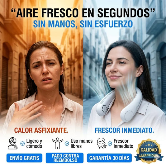 AirFlow Pro™ – Ventilador de Cuello sin Aspas