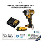 Atornillador de Impacto 20V MAX, 1/4 Pulgada, Batería y Cargador Incluidos (DCF787D1)