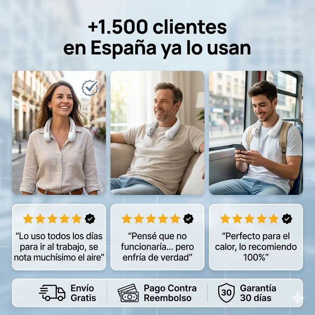 AirFlow Pro™ – Ventilador de Cuello sin Aspas