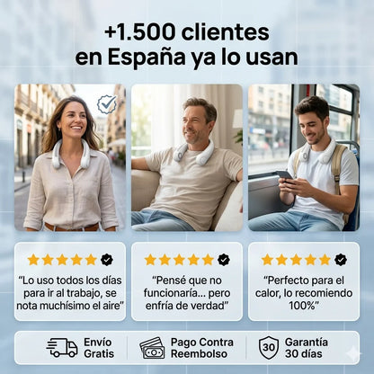 AirFlow Pro™ – Ventilador de Cuello sin Aspas