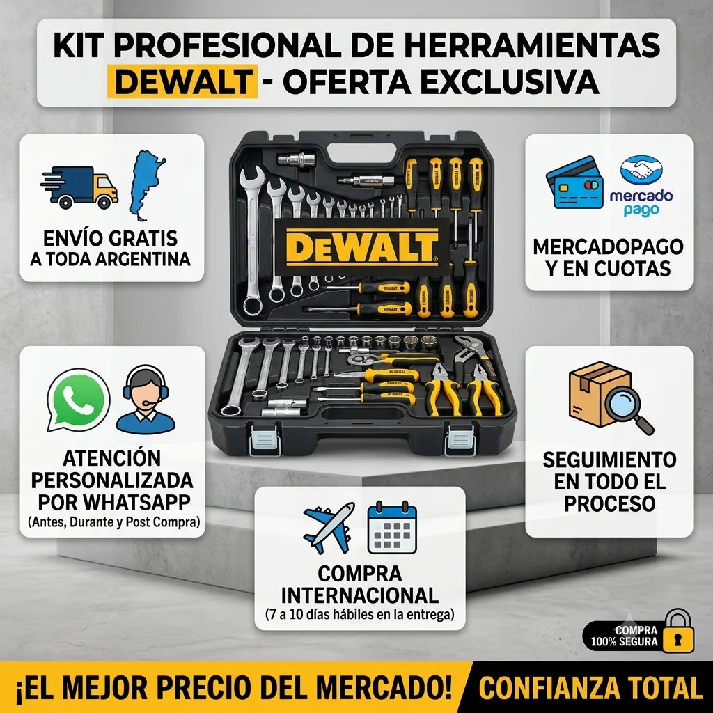 Kit de herramientas para mecánico con estuche, juego de llaves métricas y estándar completo
