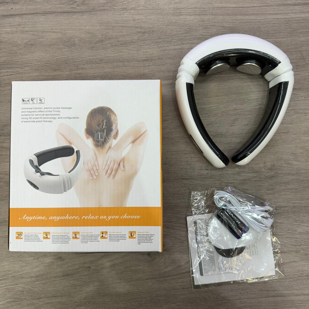Pack Alivio Cervical 2 en 1™ Masajeador Cervical EMS + Collarín Terapéutico GRATIS